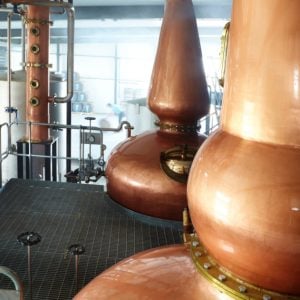 Copper stills at Spirit of Yorkshire Distillery