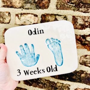 Child's Hand and Footprint Keepsake in Clay Experience