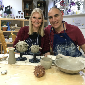 Anniversary and Valentines couples pottery experience near Leeds