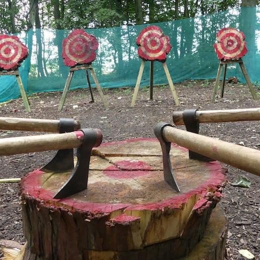 Axe Throwing at Hazlewood Castle