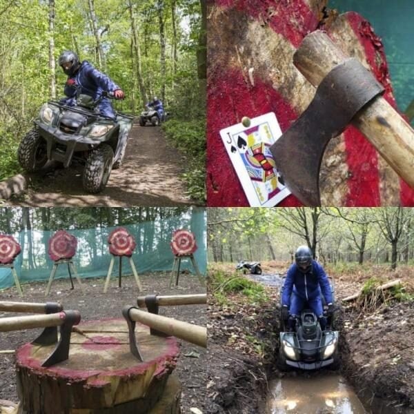 Quad Biking and Axe Throwing Package near York & Leeds