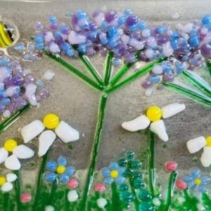 Fused Glass Floral Trinket Dish Kit - Experiences at home