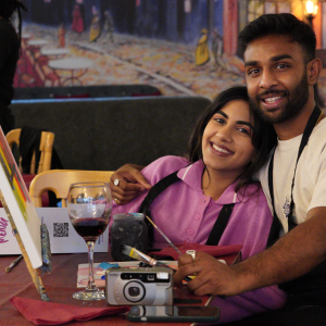 Couple Painting Together