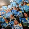 PopUp Painting Starry Night Group