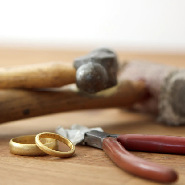 Wedding ring making workshop with professional jewellery designer in Leeds - tools of the trade