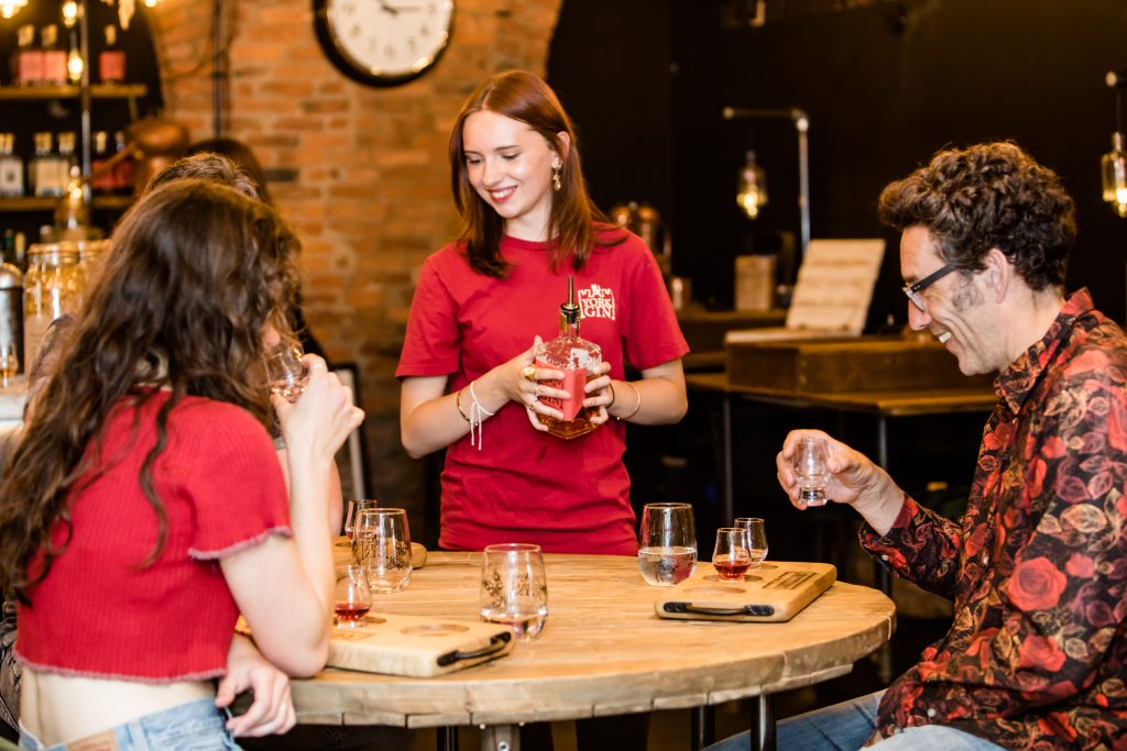 a gin tasting class gin flights by michael kitchen photography
