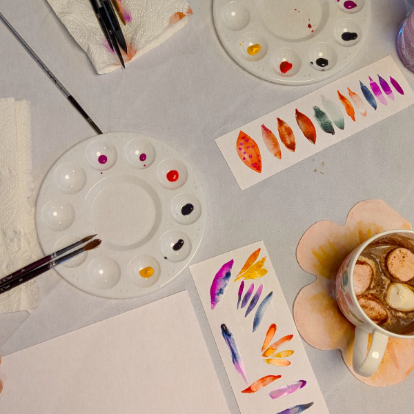 cocoa & bloom group art experience for up to 4 people in york