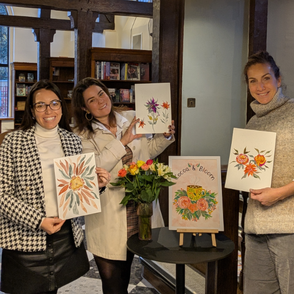 cocoa & bloom group art experience for up to 4 people in york