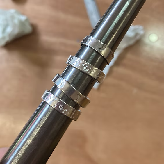 make a wide silver ring jewellery experience near york