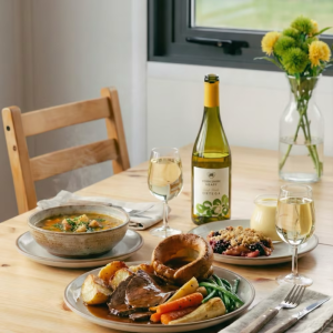 an evening in the yorkshire heart vineyard with three course meal for two people