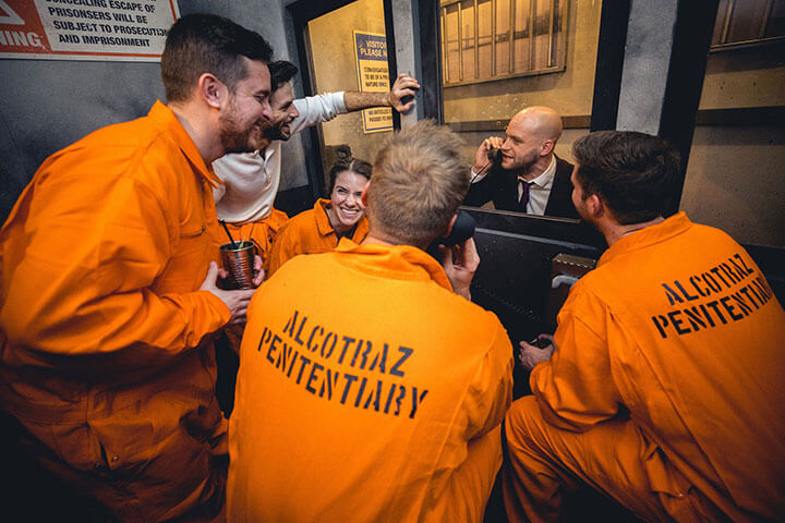 immersive cocktail experience for two at alcotraz prison bar