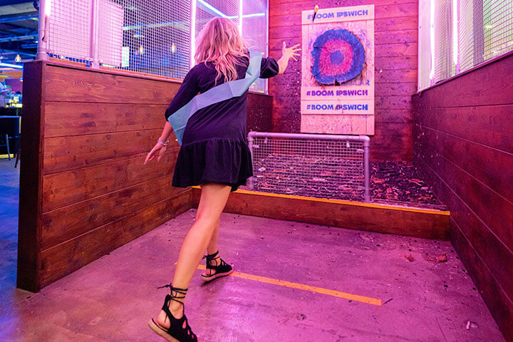 indoor axe throwing for two in macclesfield