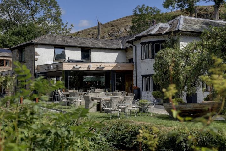 vegan afternoon tea for two with a glass of fizz in malham