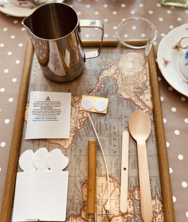 candle making workshop with fizz in scarborough for one person