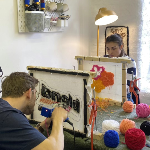 rug tufting workshop for up to 3 people in manchester