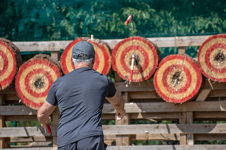 axe throwing for two in macclesfield