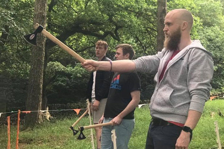 axe throwing for two in macclesfield
