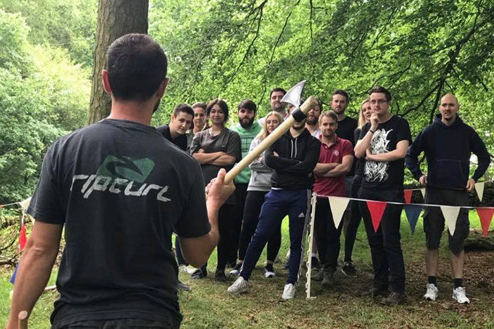 axe throwing for two in macclesfield