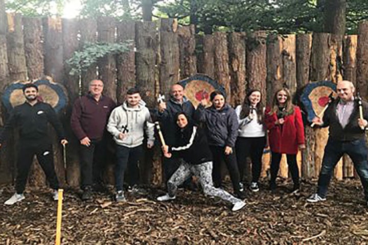 axe throwing for two in macclesfield