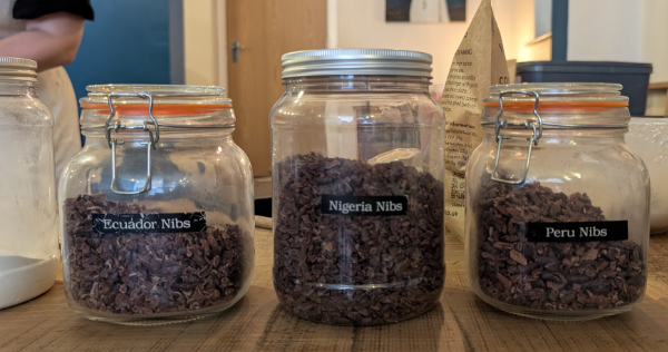 the chocolate nibs