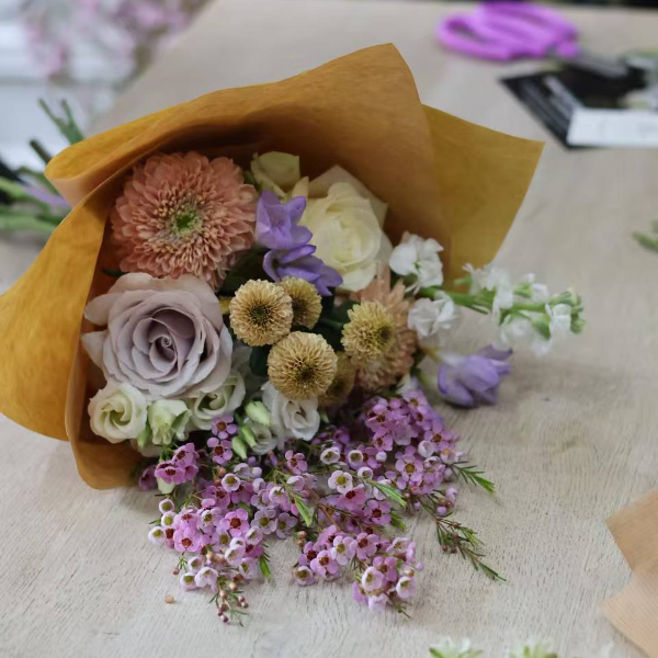 private seasonal bouquet arranging for two people in manchester