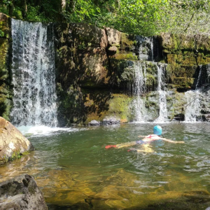 wild swimming hike experience in northumberland and the north pennines